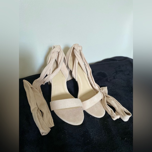 Wild Diva Faux Suede Lace-up High Heel - Picture 2 of 4